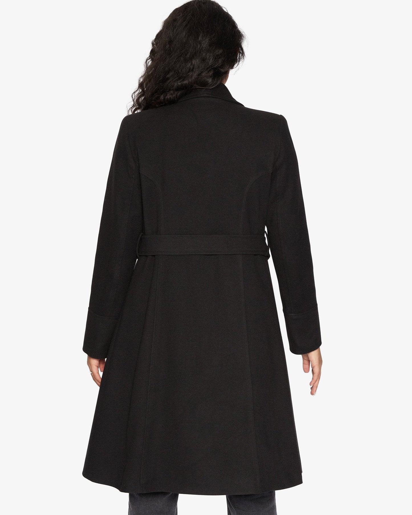 Waterfall Lapel Double Breasted Duster Coat - Great Hall Collections House