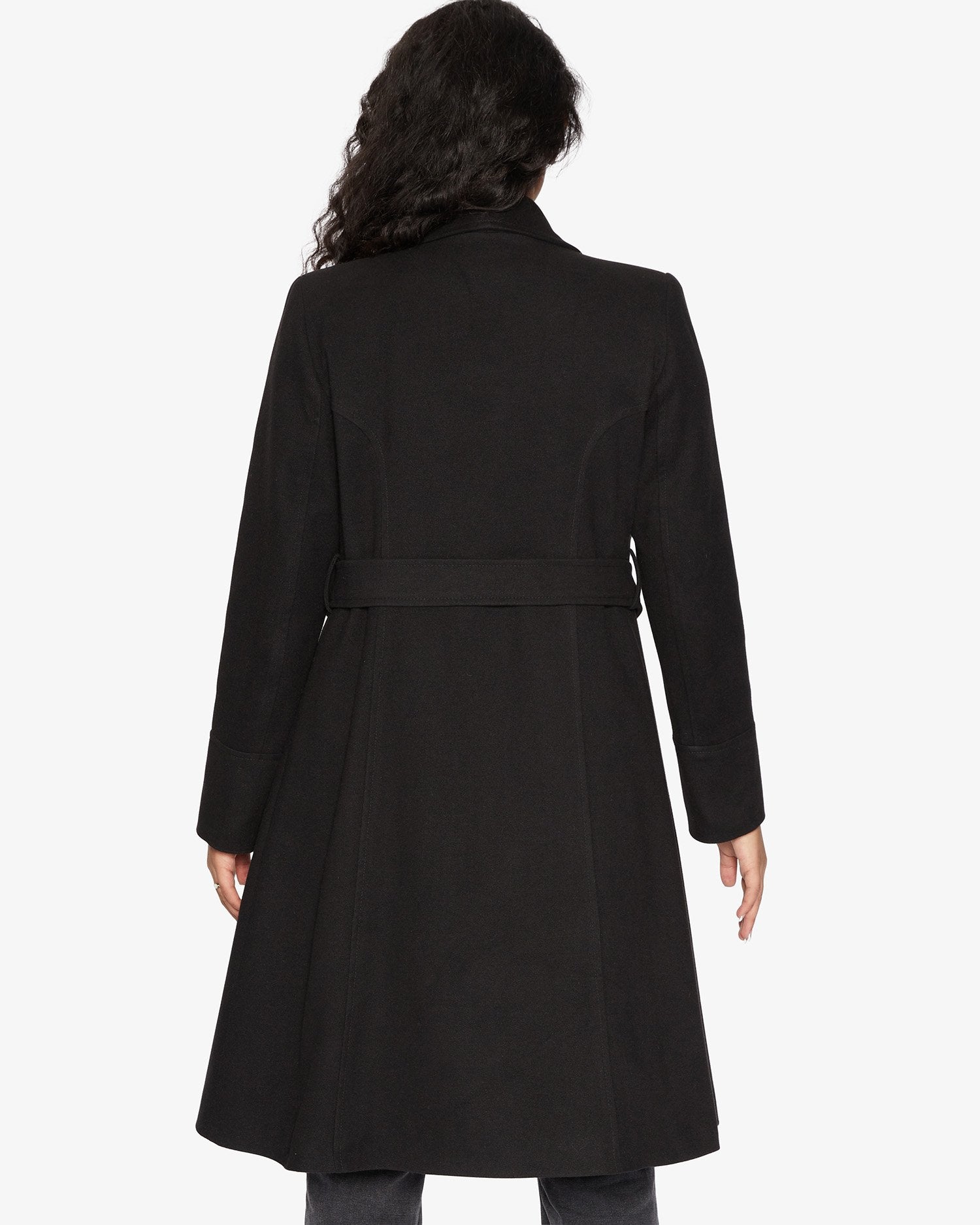 Waterfall Lapel Double Breasted Duster Coat - Great Hall Collections House