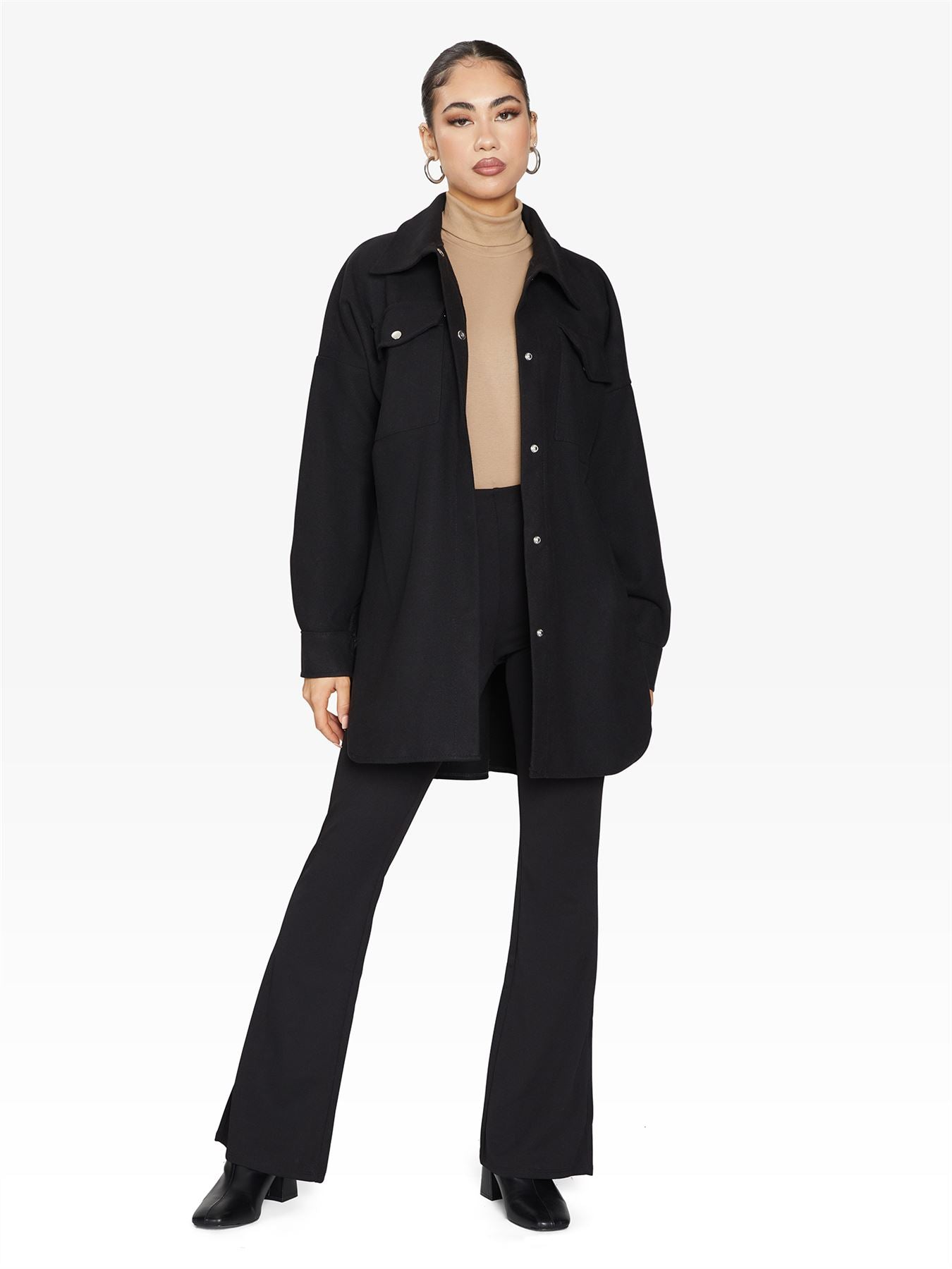 Oversized Stud Button jacket made in UK - Great Hall Collections House