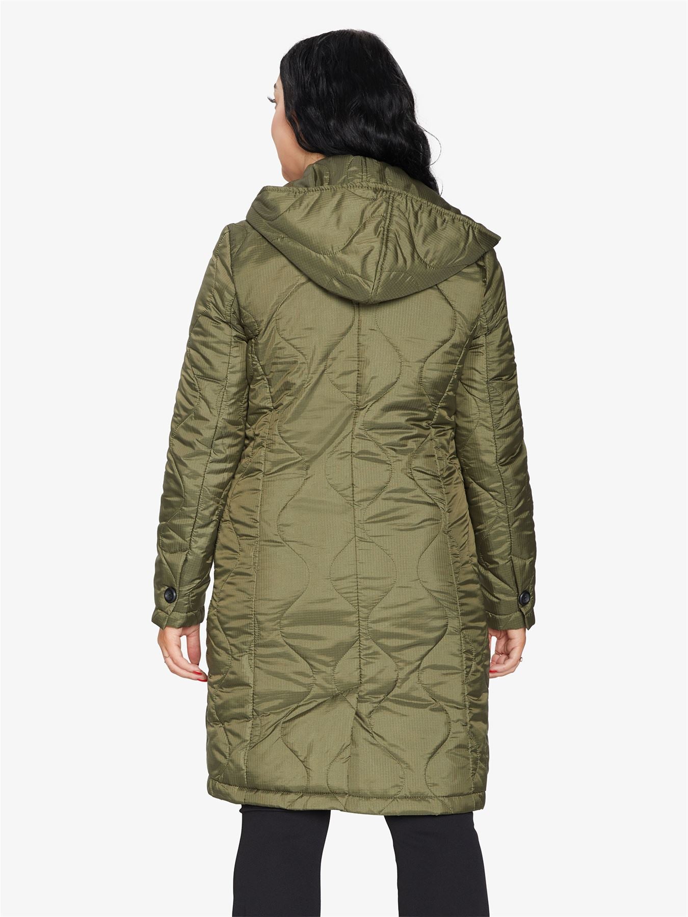 Padded Quilted Down Hooded Jacket made in UK - Great Hall Collections House