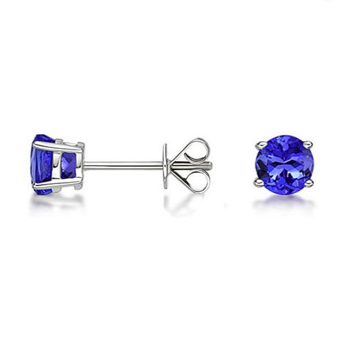 925 Sterling Silver Genuine Tanzanite Gemstone Earrings