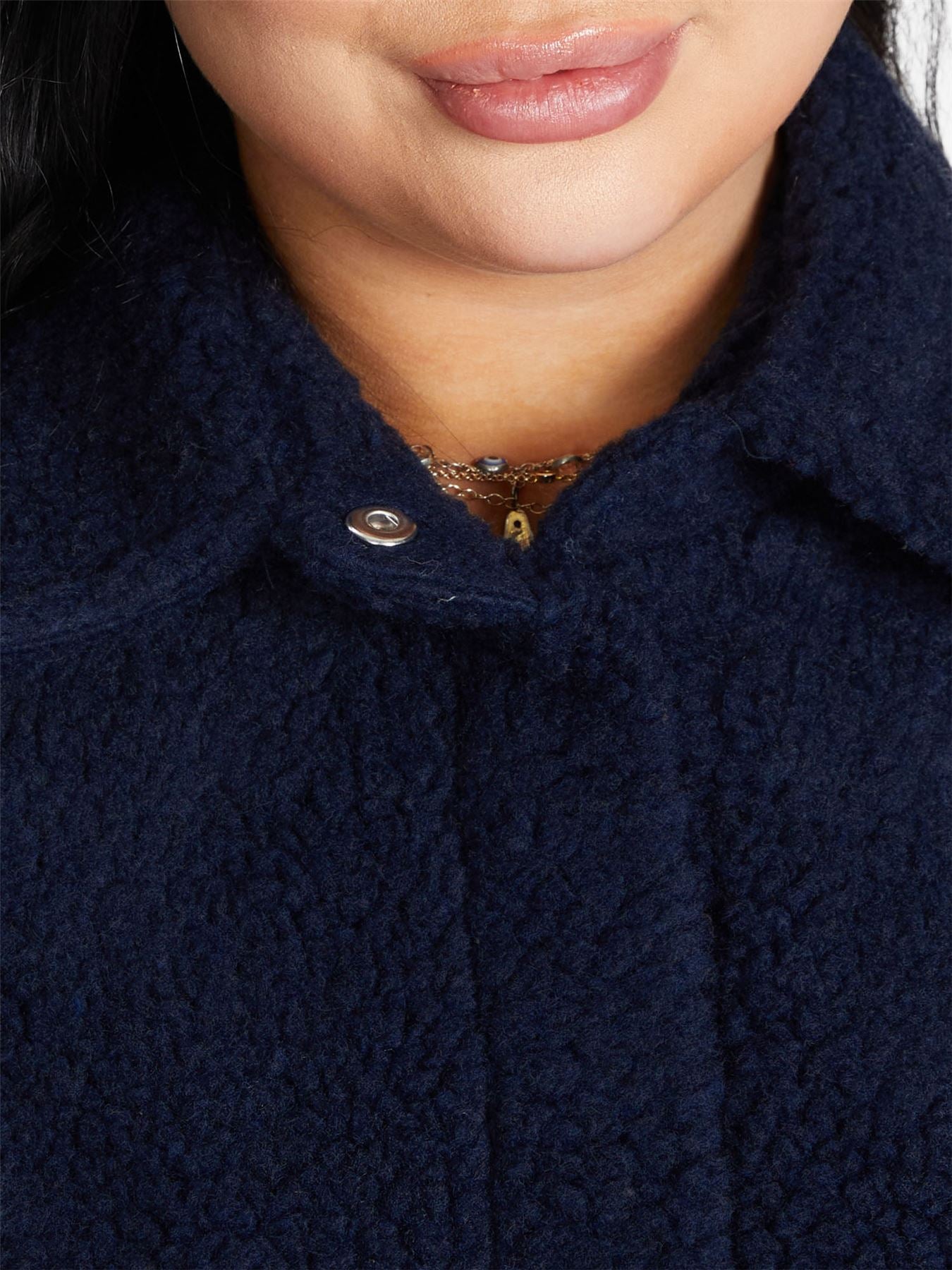 Oversized Patch Pocket Borg Teddy jacket made in uk - Great Hall Collections House