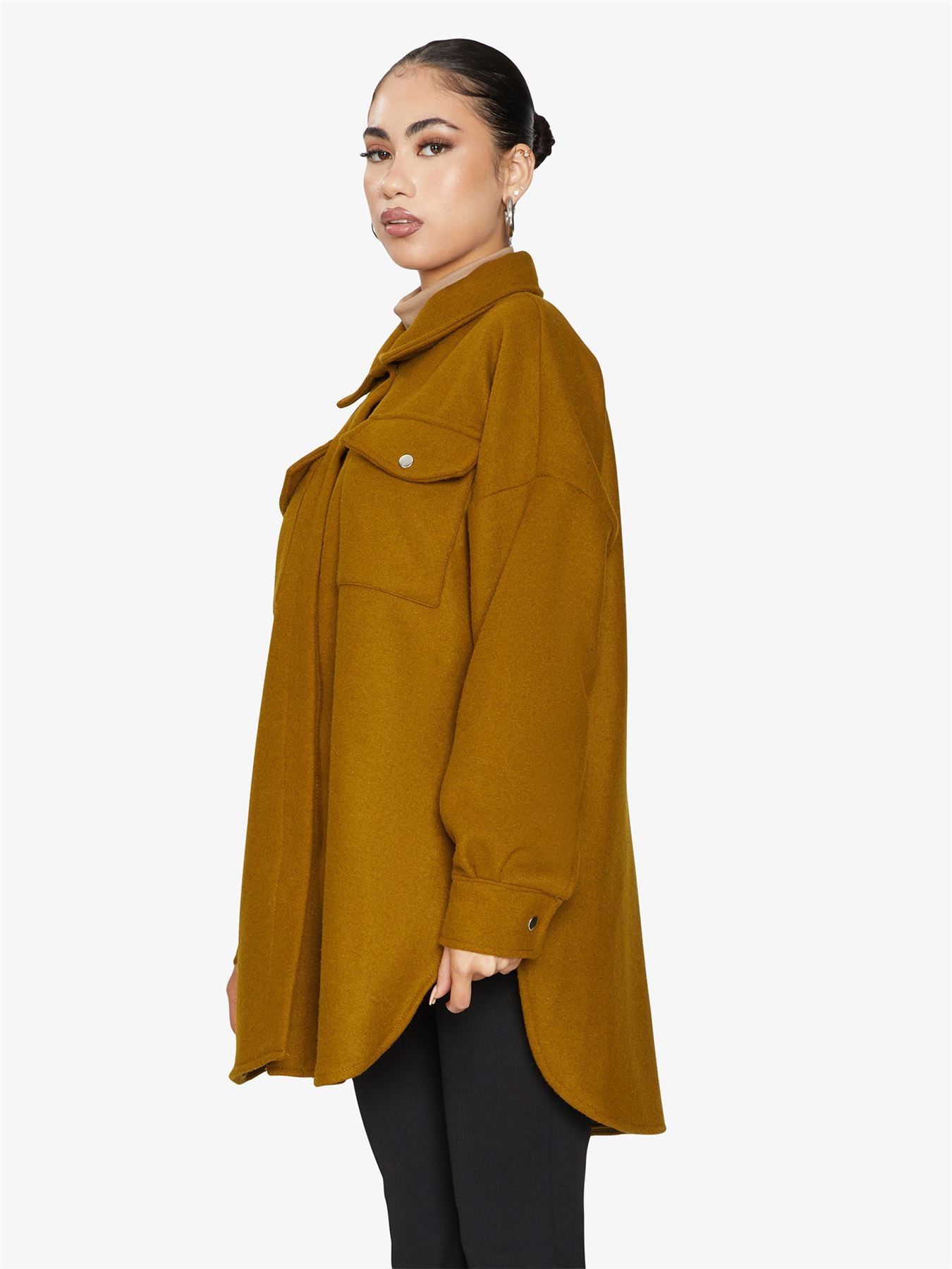 Oversized Stud Button jacket made in UK - Great Hall Collections House