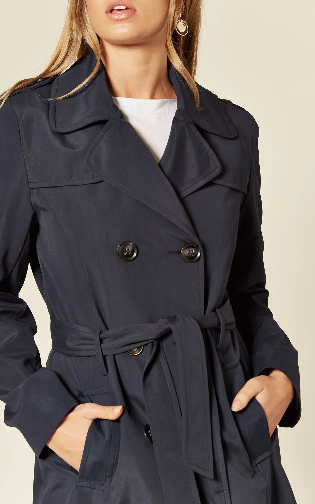 Spring/Summer Military Double Breasted Trench Coat (9049-SP) - Great Hall Collections House