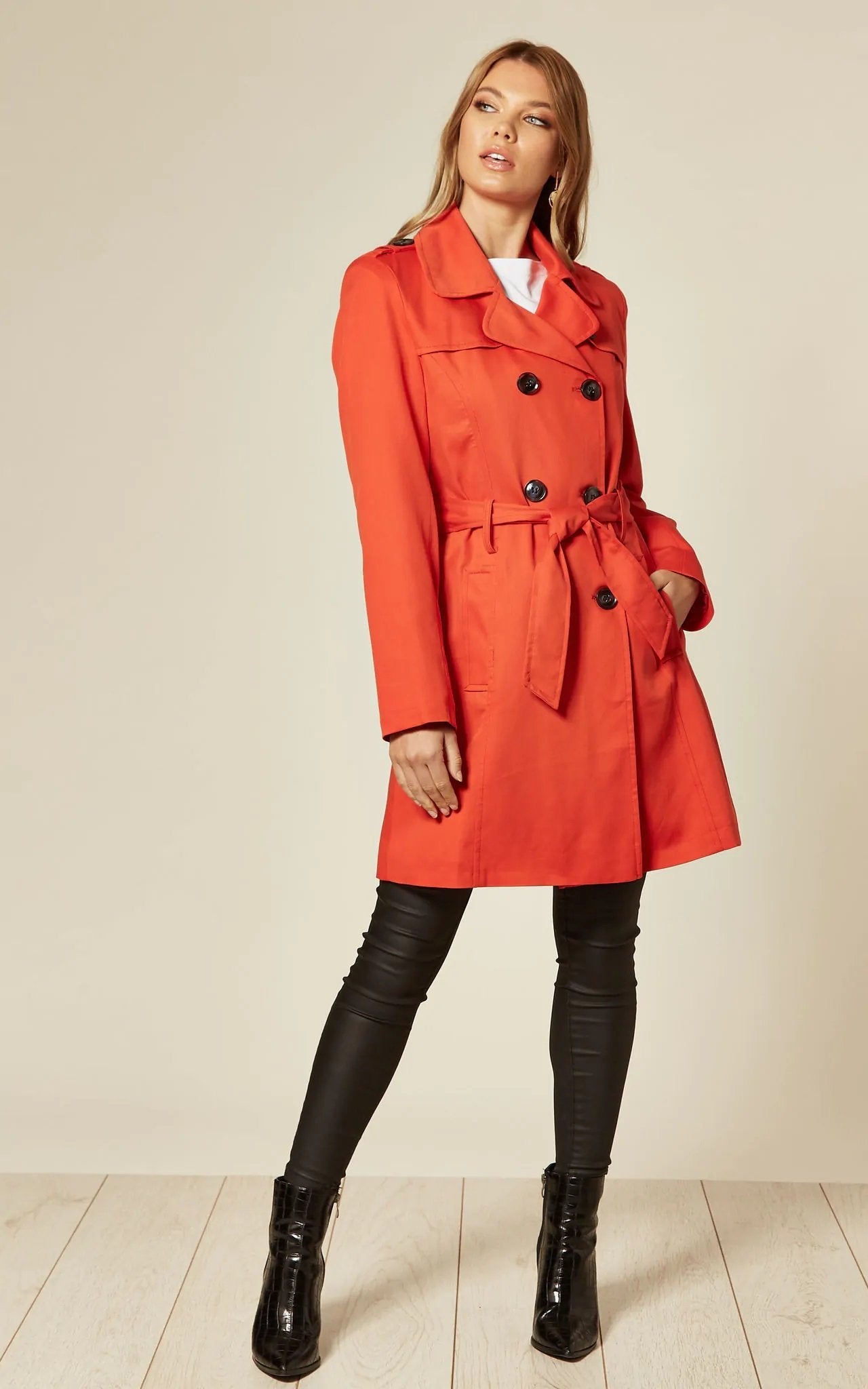 Spring/Summer Military Double Breasted Trench Coat (9049-SP) - Great Hall Collections House