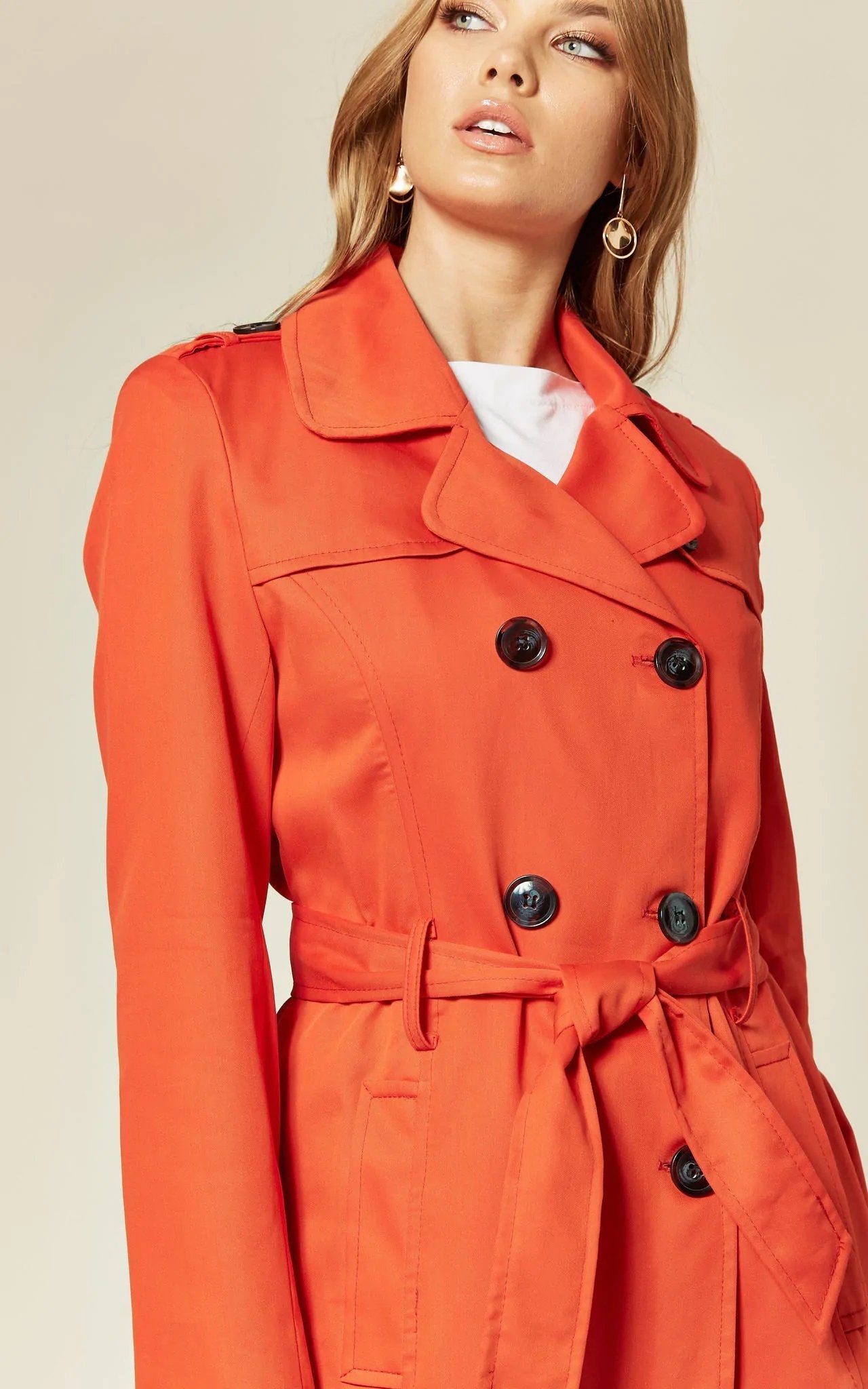 Spring/Summer Military Double Breasted Trench Coat (9049-SP) - Great Hall Collections House