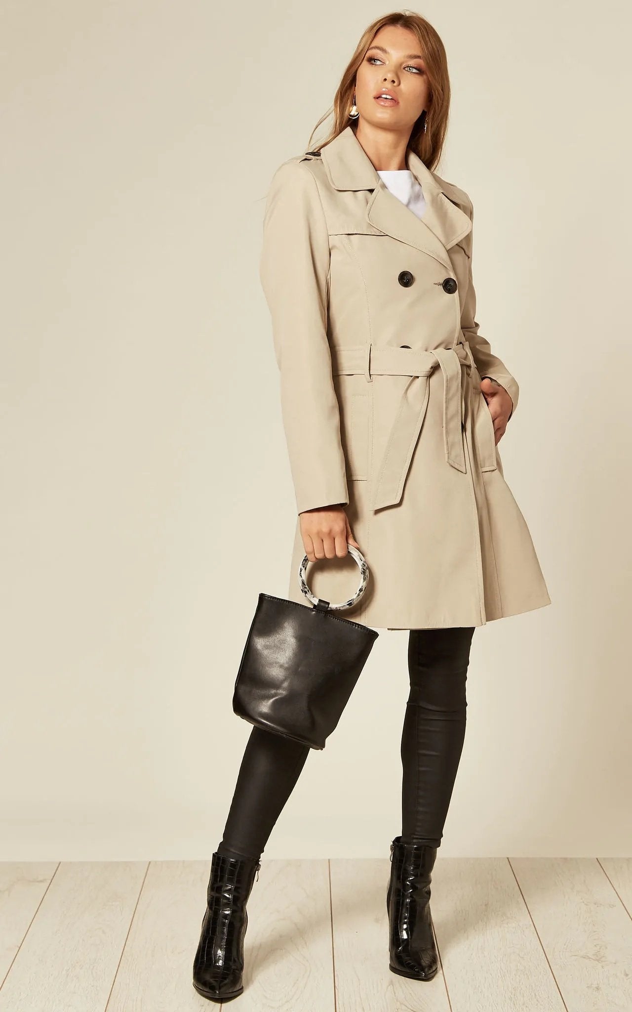 Spring/Summer Military Double Breasted Trench Coat (9049-SP) - Great Hall Collections House
