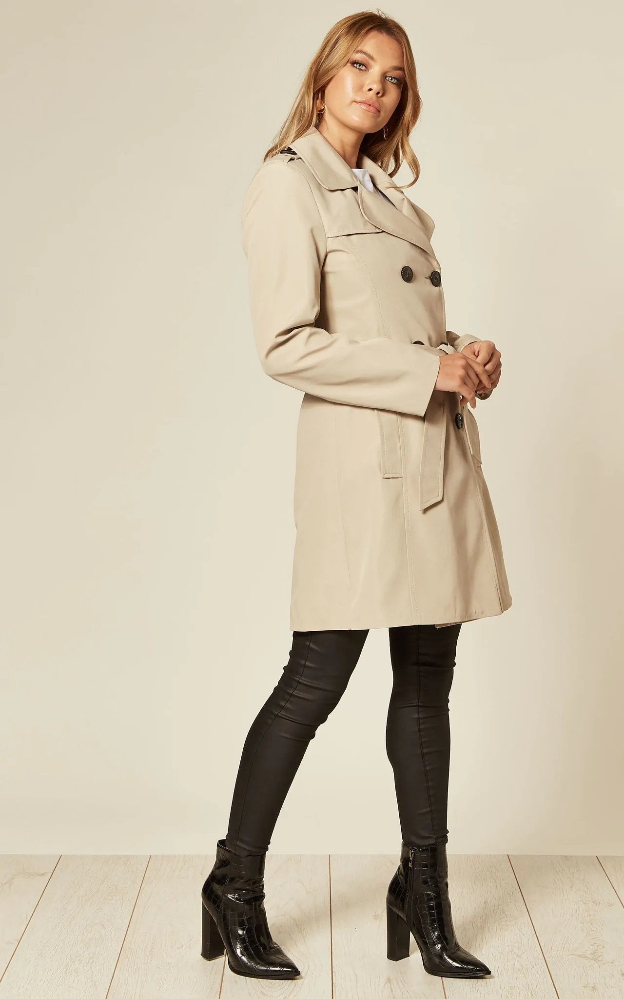 Spring/Summer Military Double Breasted Trench Coat (9049-SP) - Great Hall Collections House