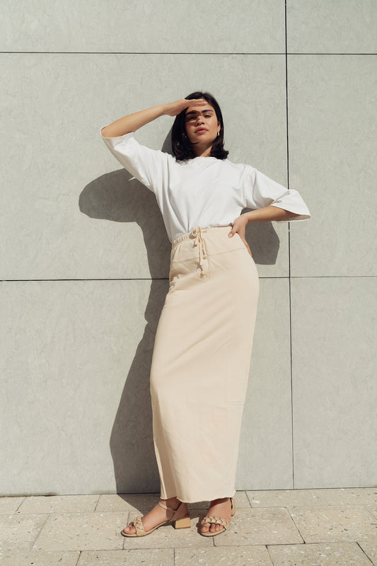 STRAIGHT JERSEY SKIRT