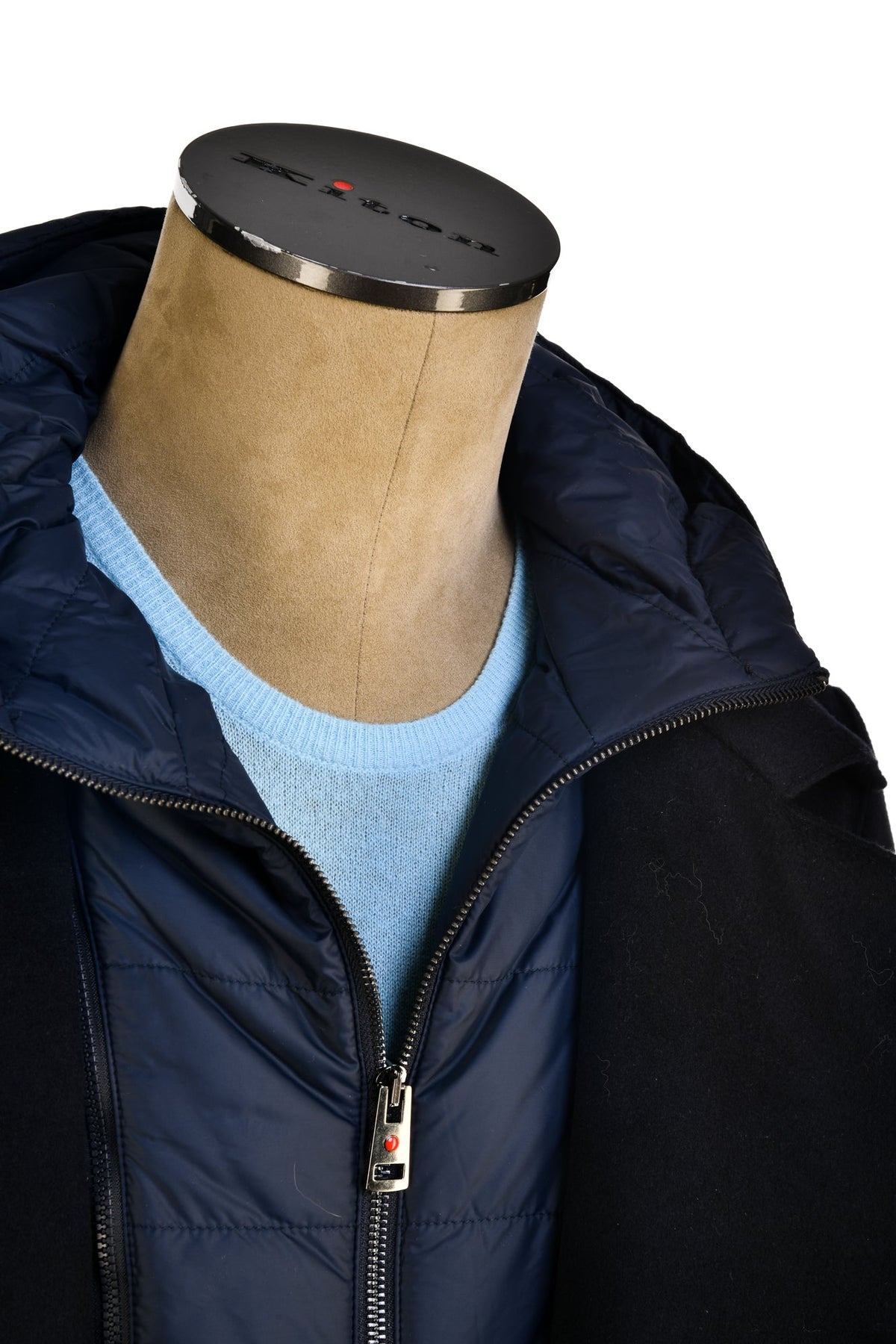 Kired Double-Breasted Overcoat w/ Detachable Lining