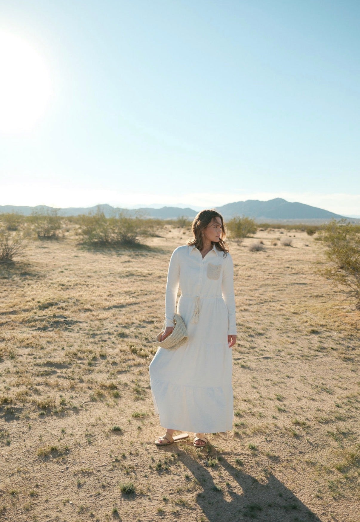 LINEN TASSEL DRESS