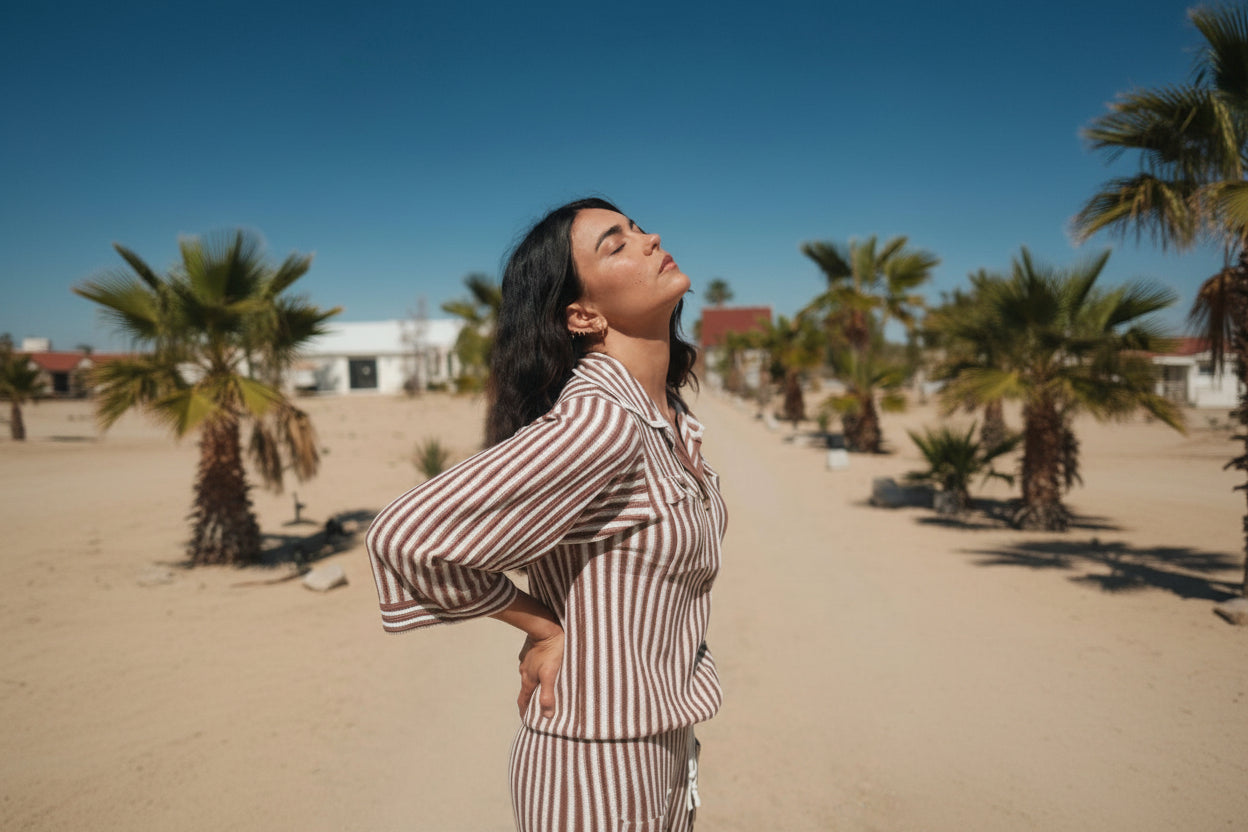 STRIPED KNIT SET