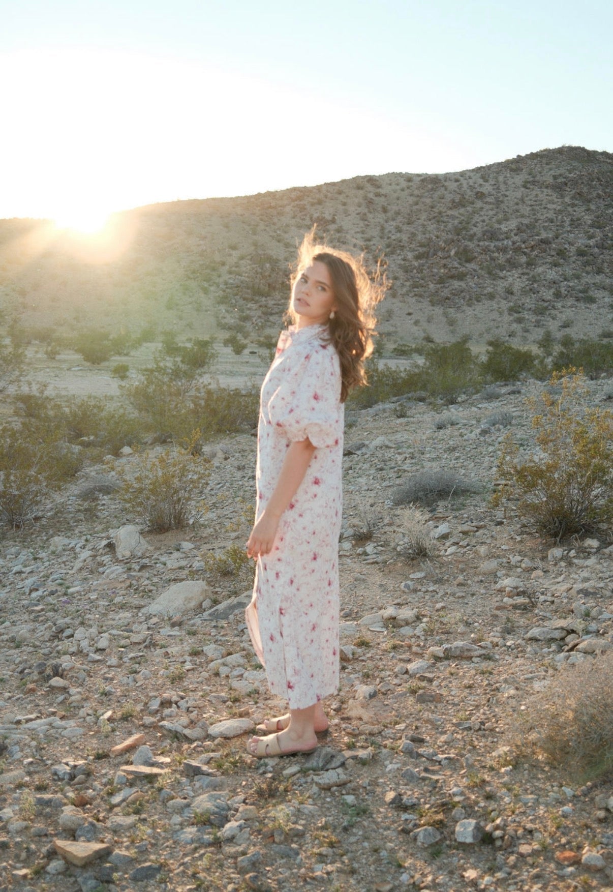 FLORAL PUFF SLEEVE DRESS