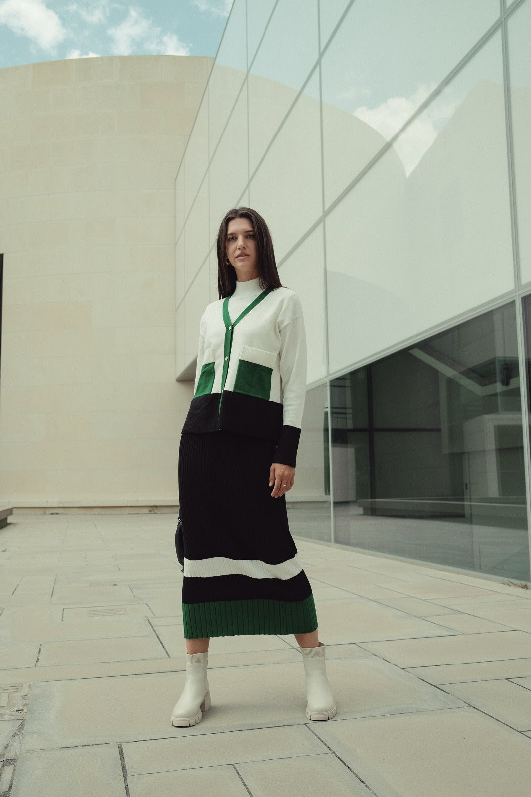 Ribbed Knit Skirt