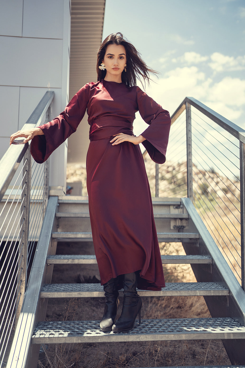 BELL SLEEVE DRESS