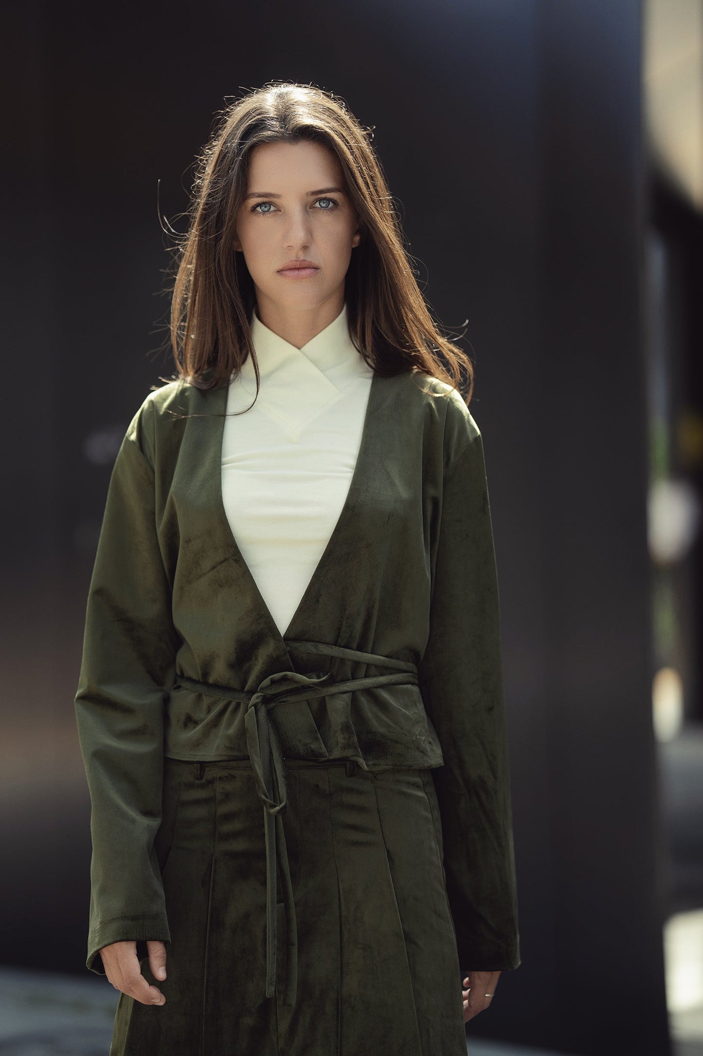 Wrap Turtleneck T shirt