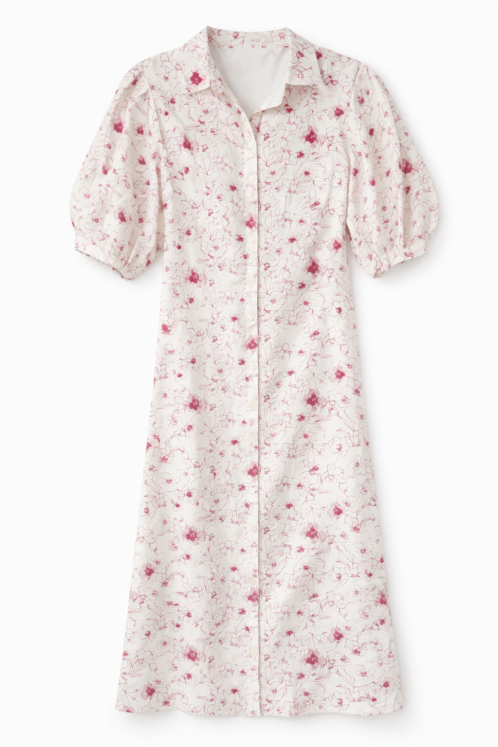 FLORAL PUFF SLEEVE DRESS