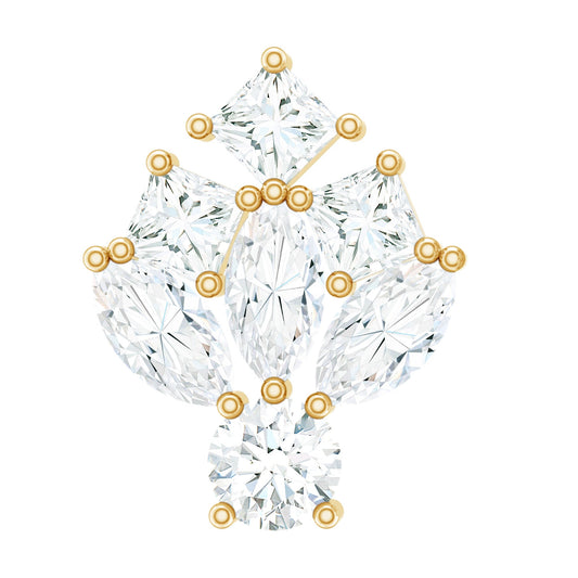 Real Diamond Designer Earring for Cartilage Piercing