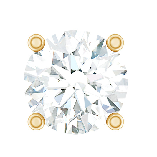 Minimalist Diamond Solitaire Earring for Tragus Piercing