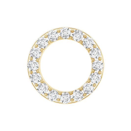Brilliant Cut Diamond Circle Earring for Helix Piercing