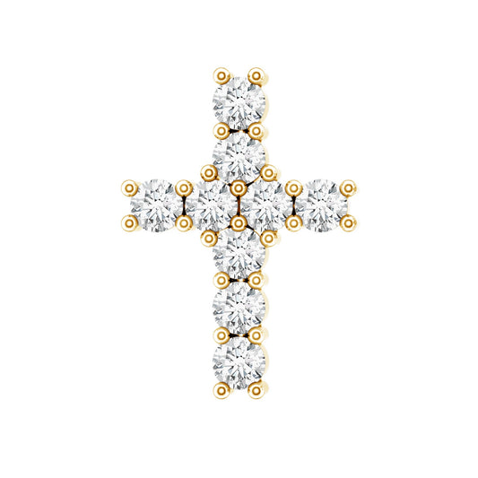 Minimalist Diamond Cross Cartilage Earring