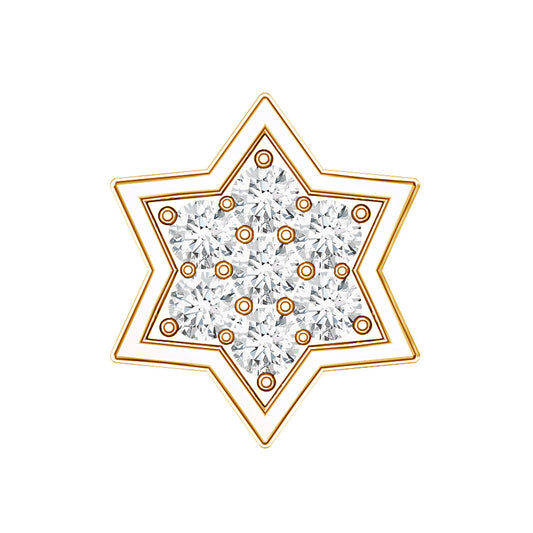 Certified Diamond Star Earring for Helix Piercing