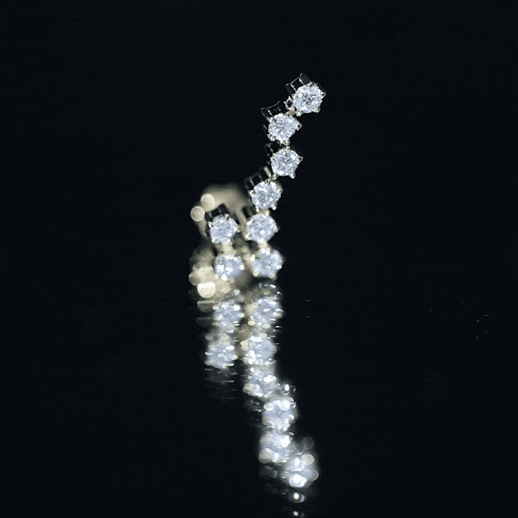 Certified Diamond Scorpio Zodiac Earring for Helix Piercing