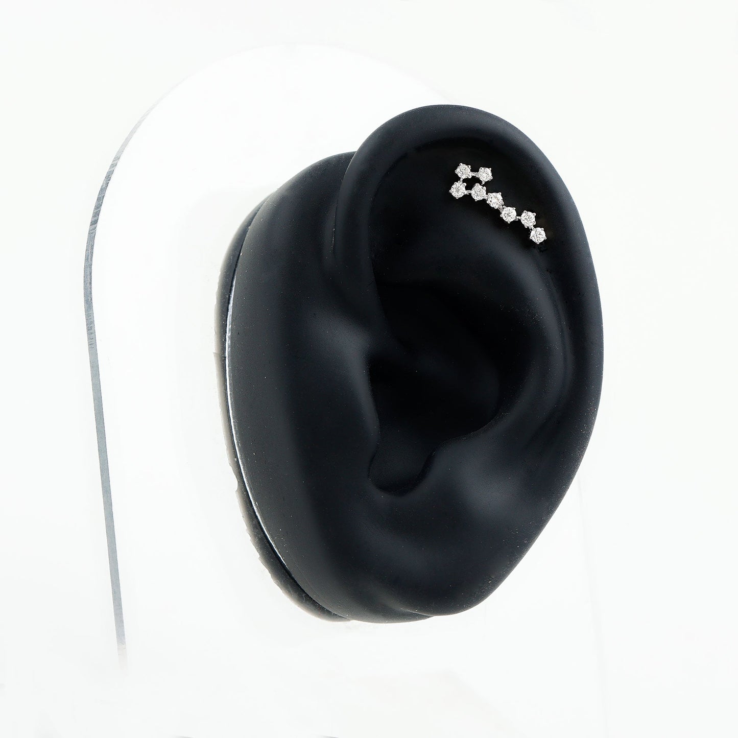 Certified Diamond Scorpio Zodiac Earring for Helix Piercing