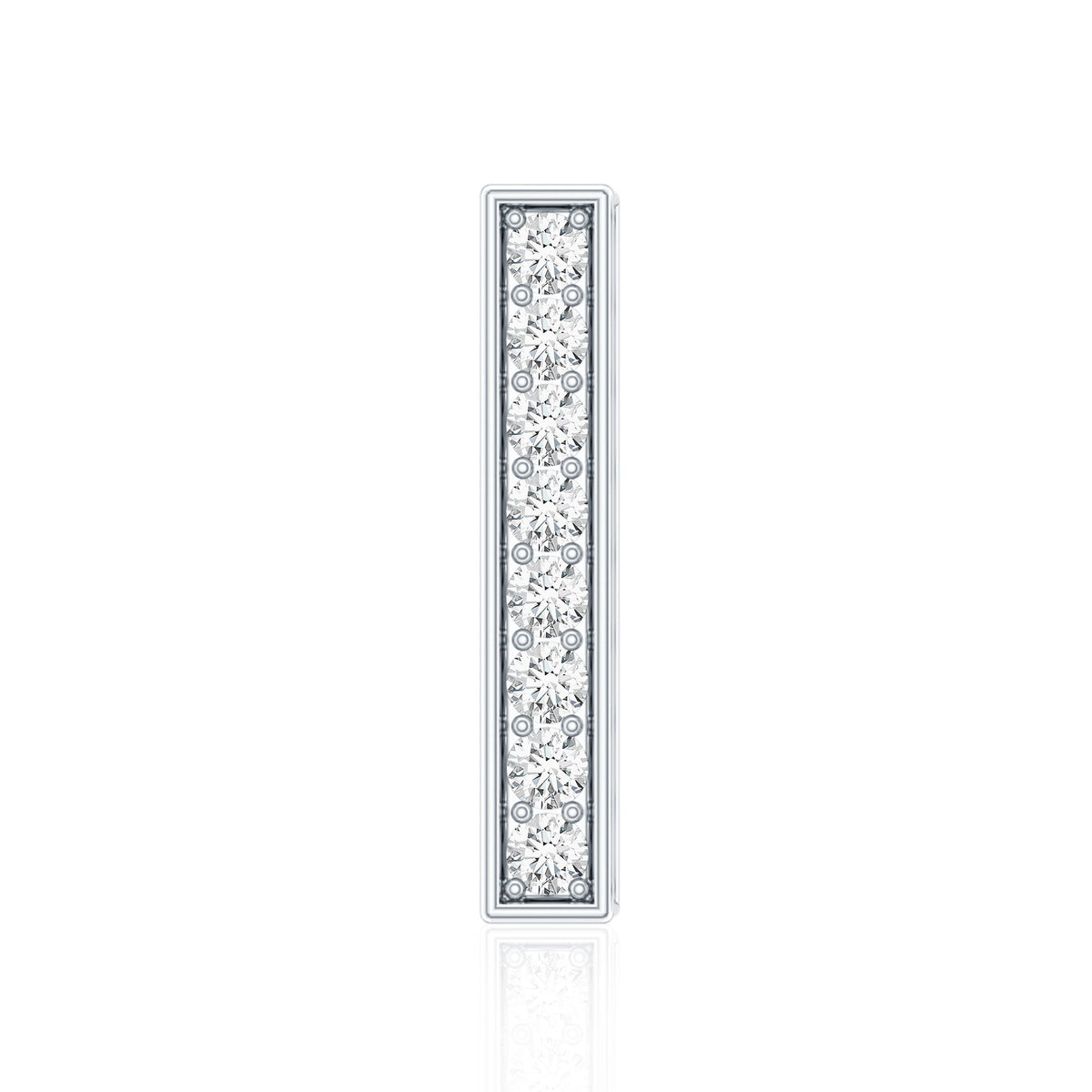Minimalist Diamond Bar Earring for Helix Piercing