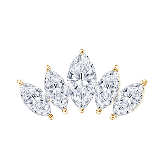 Certified Marquise Cut Diamond Helix Earring for Women