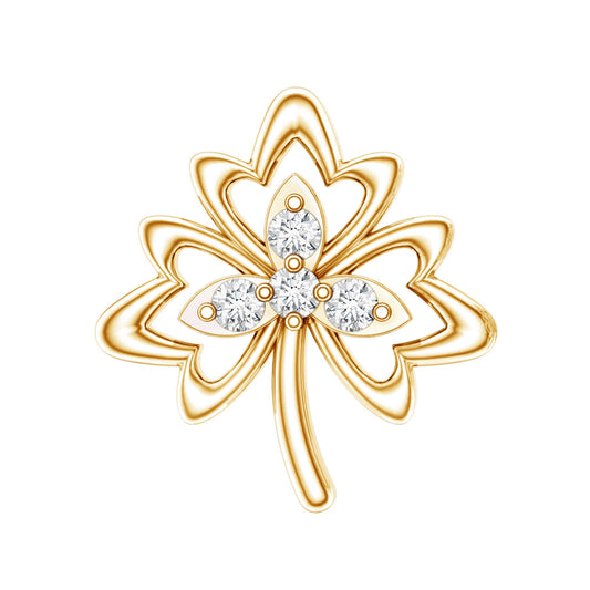 Diamond Nature Inspired Earring for Helix Piercing