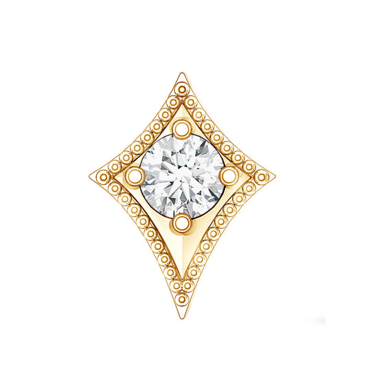 Diamond Kite Shape Tragus Earring
