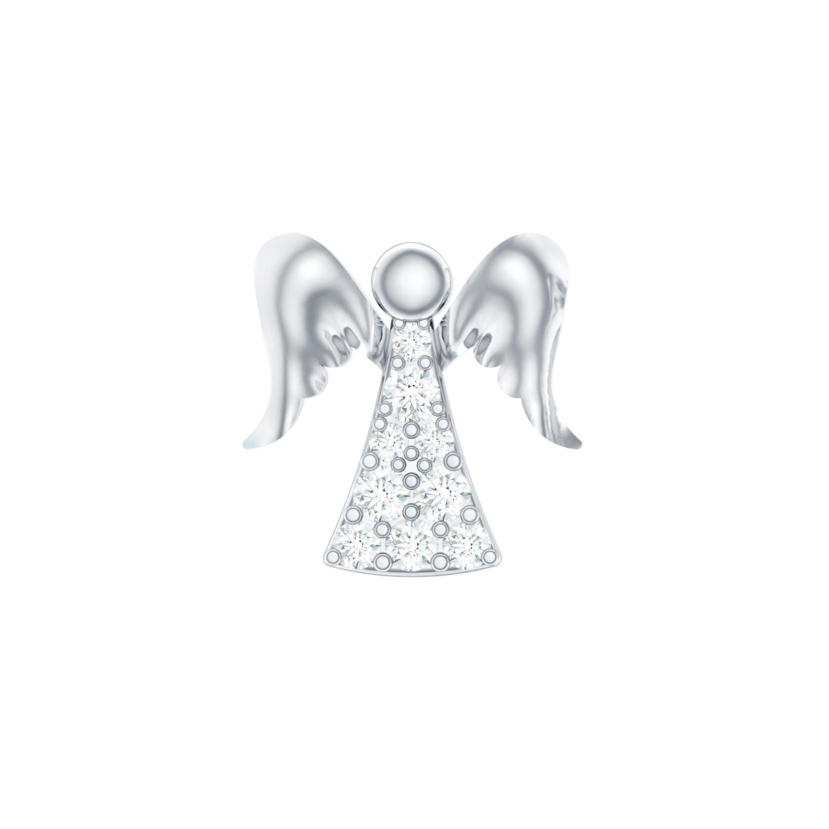 Minimal Diamond Angel Upper Lobe Earring