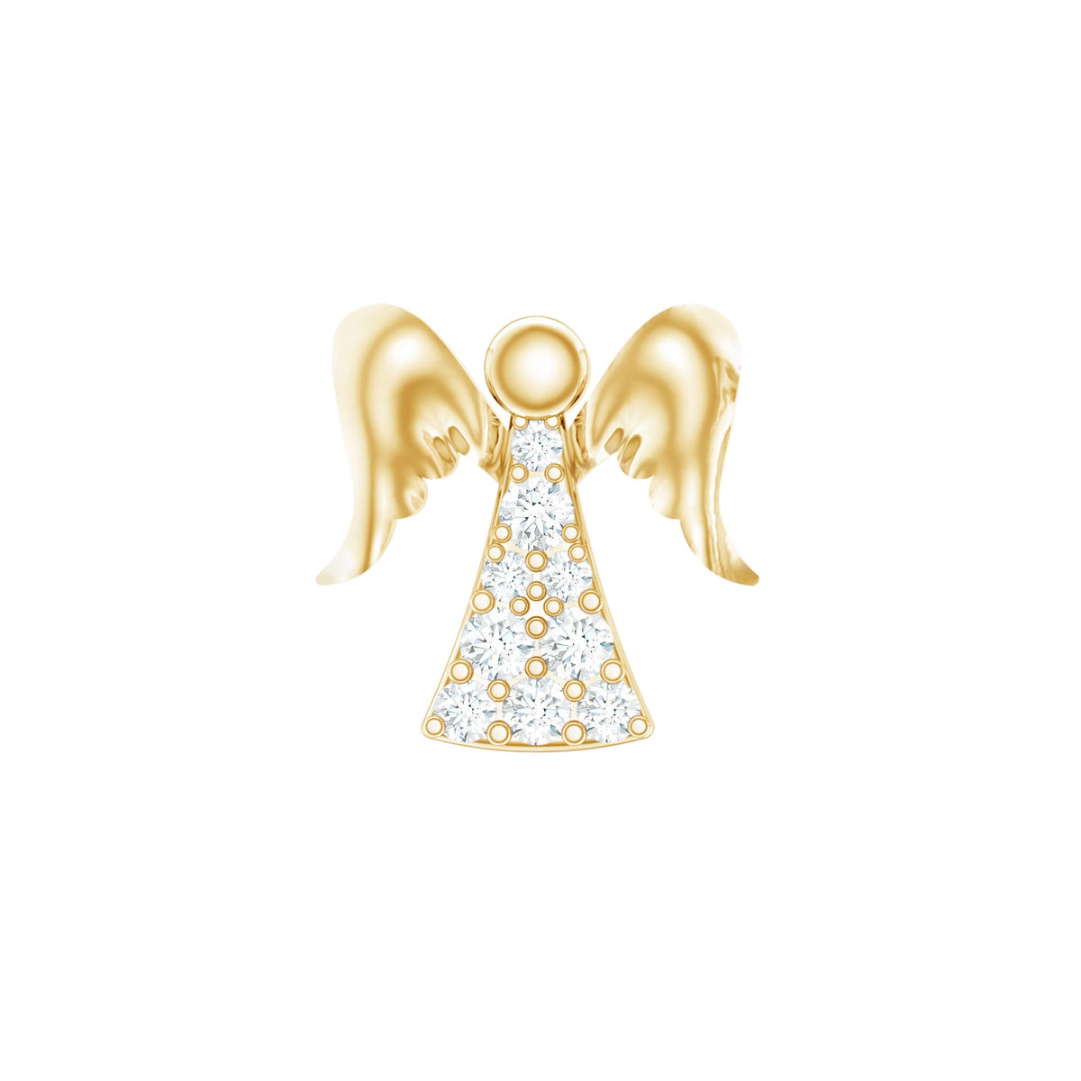 Minimal Diamond Angel Upper Lobe Earring