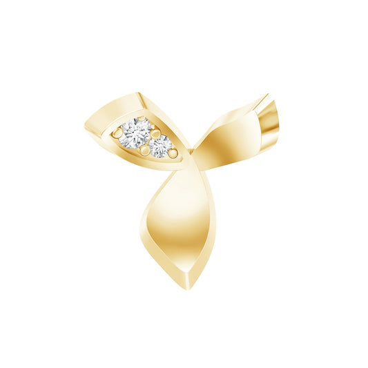 Unique Diamond Floral Earring for Tragus Piercing