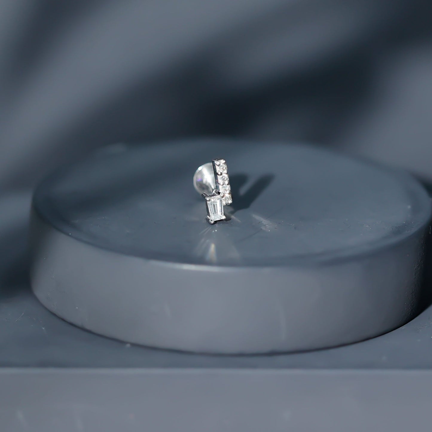 Minimalist Diamond Tragus Piercing Earring