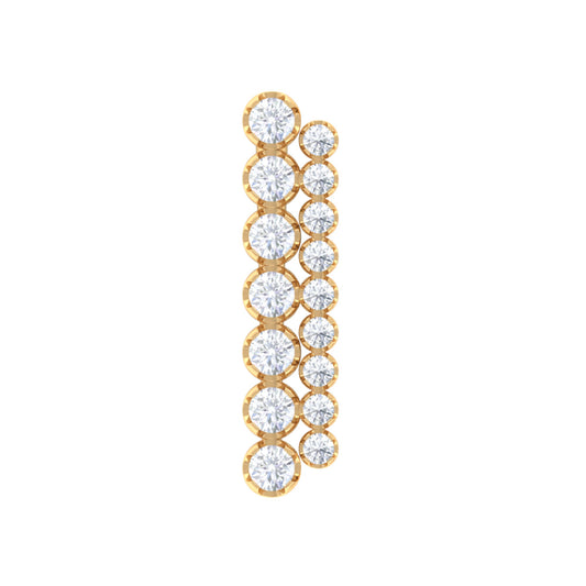 Diamond Ear Climber Cartilage Earring