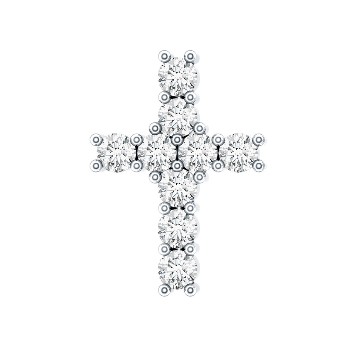 Minimalist Moissanite Cross Cartilage Earring