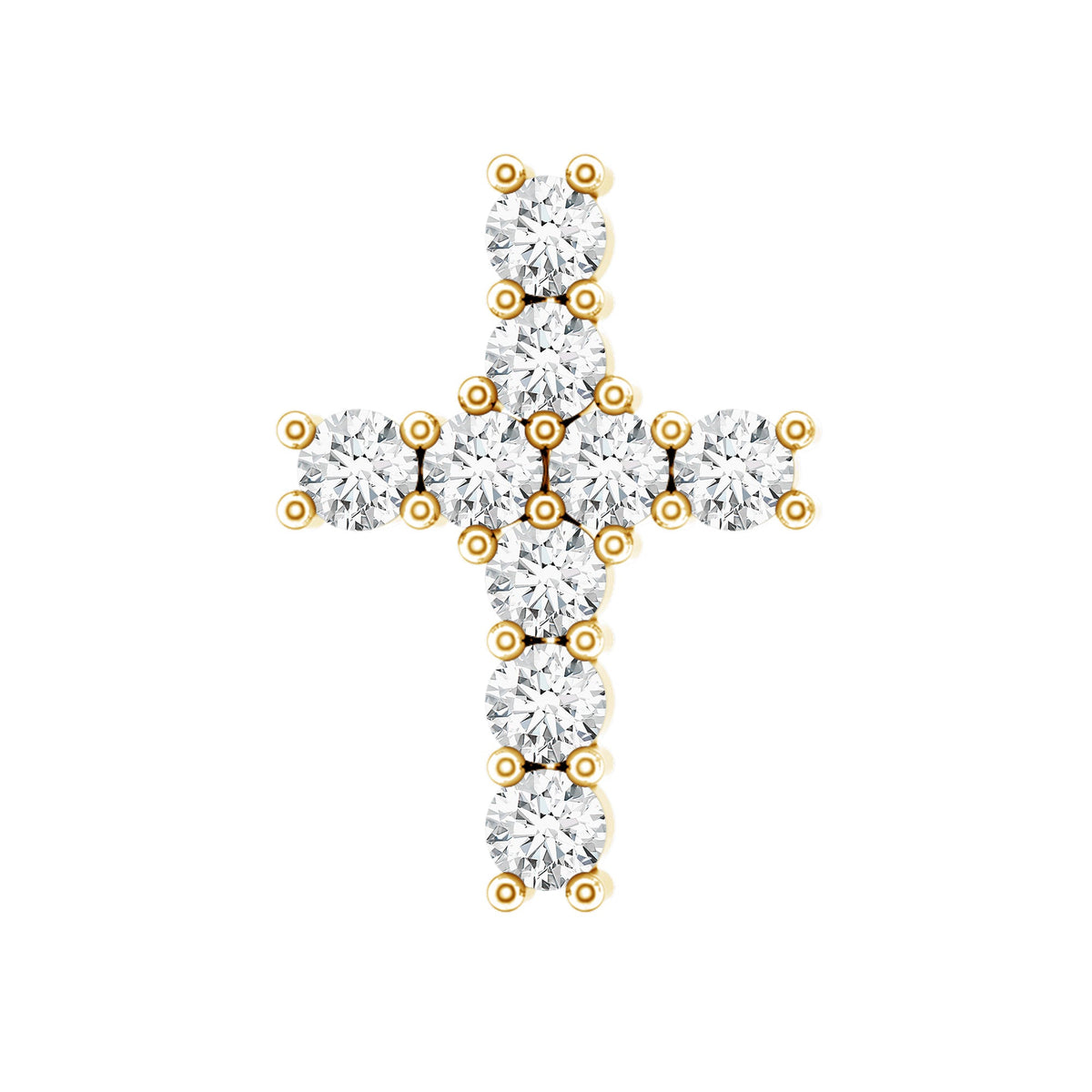 Minimalist Moissanite Cross Cartilage Earring
