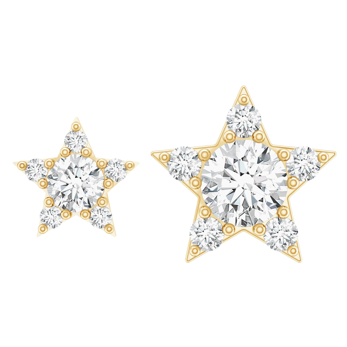 Minimalist Diamond Star Earring for Tragus Piercing