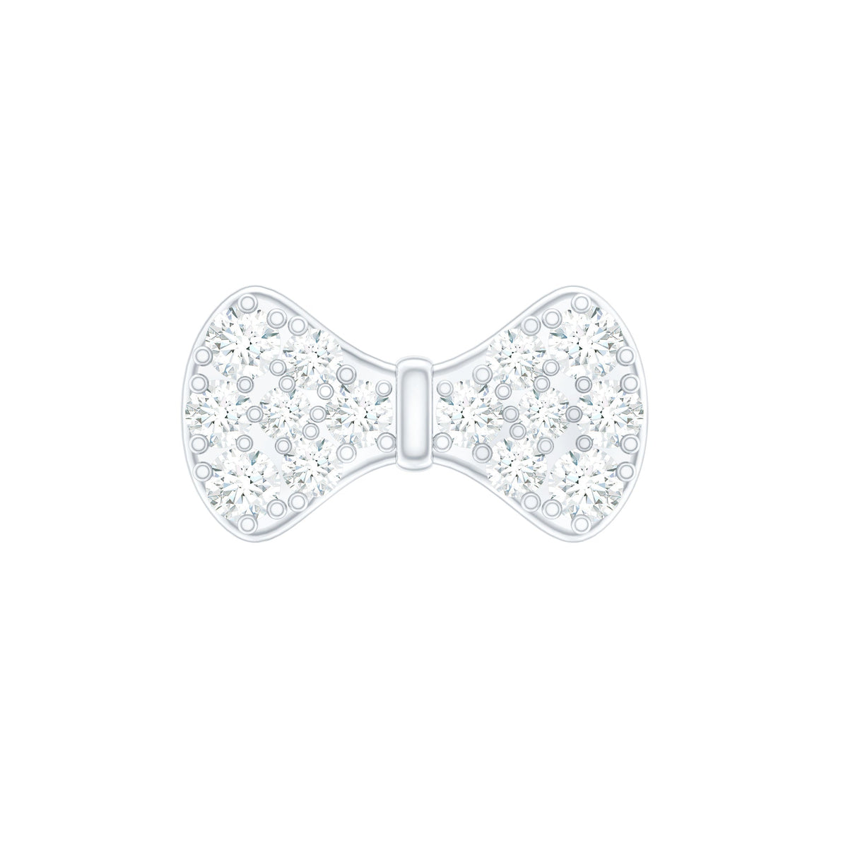 Cute Diamond Bow Earring for Tragus Piercing