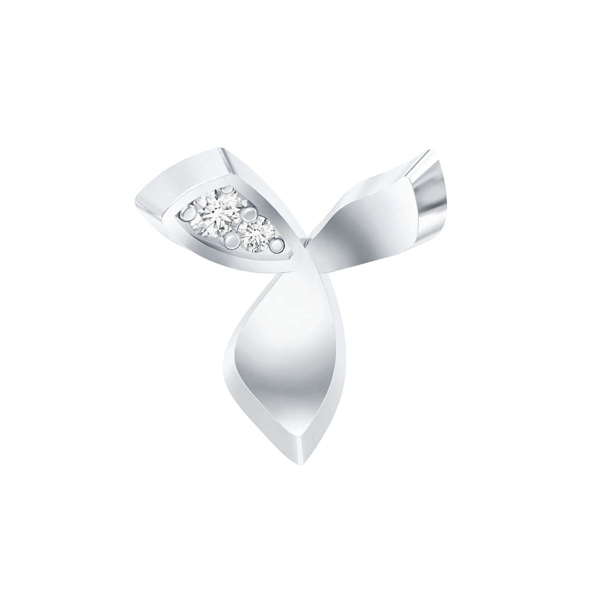 Unique Diamond Floral Earring for Tragus Piercing