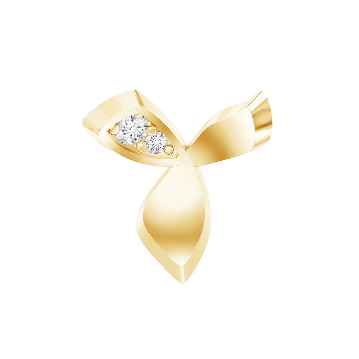 Unique Diamond Floral Earring for Tragus Piercing