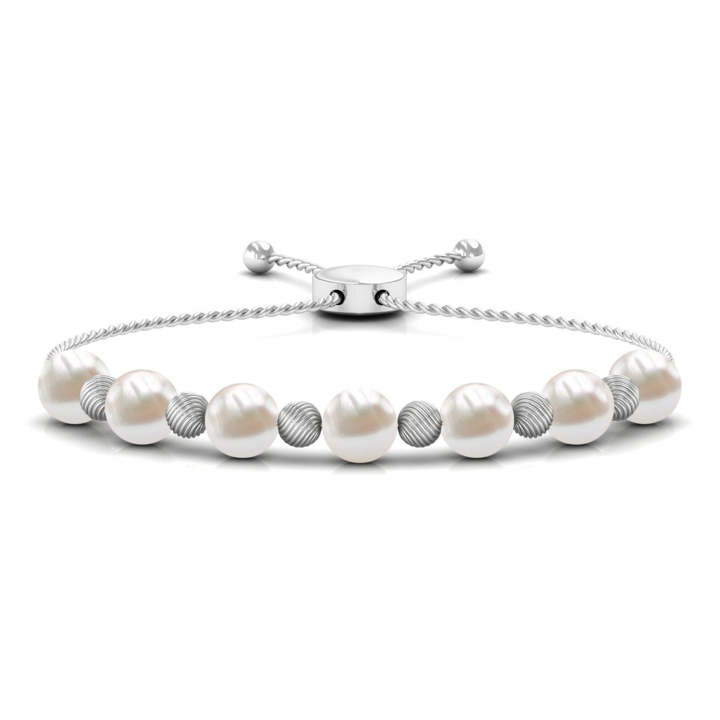 Cultured Freshwater Pearl Bolo Bracelet for Women