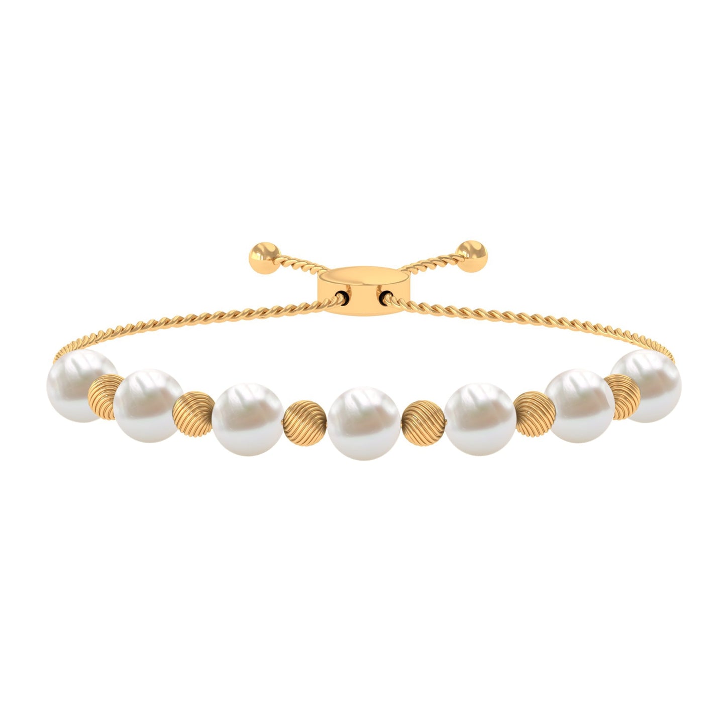 Cultured Freshwater Pearl Bolo Bracelet for Women