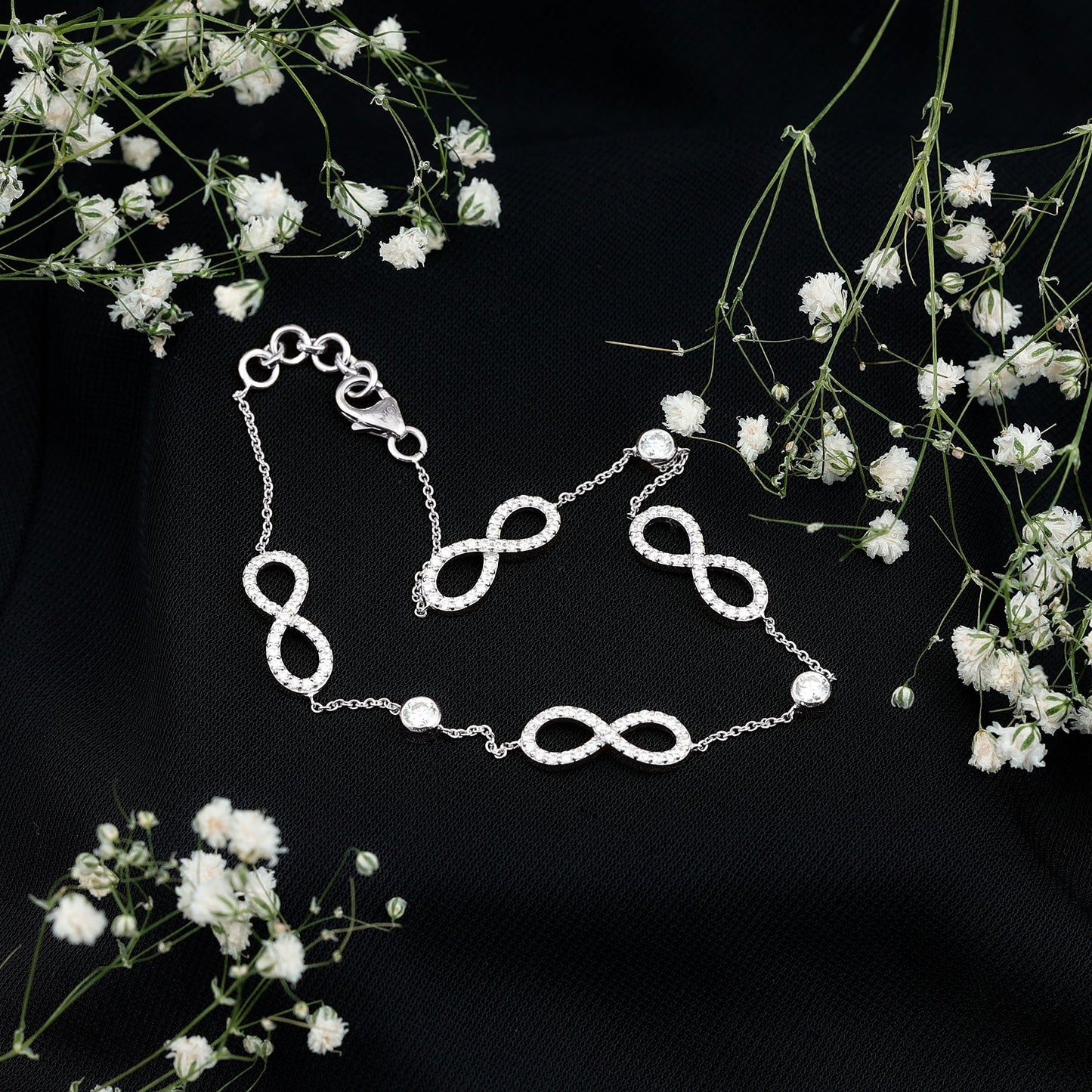 Lab Grown Diamond Infinity Bracelet for Women