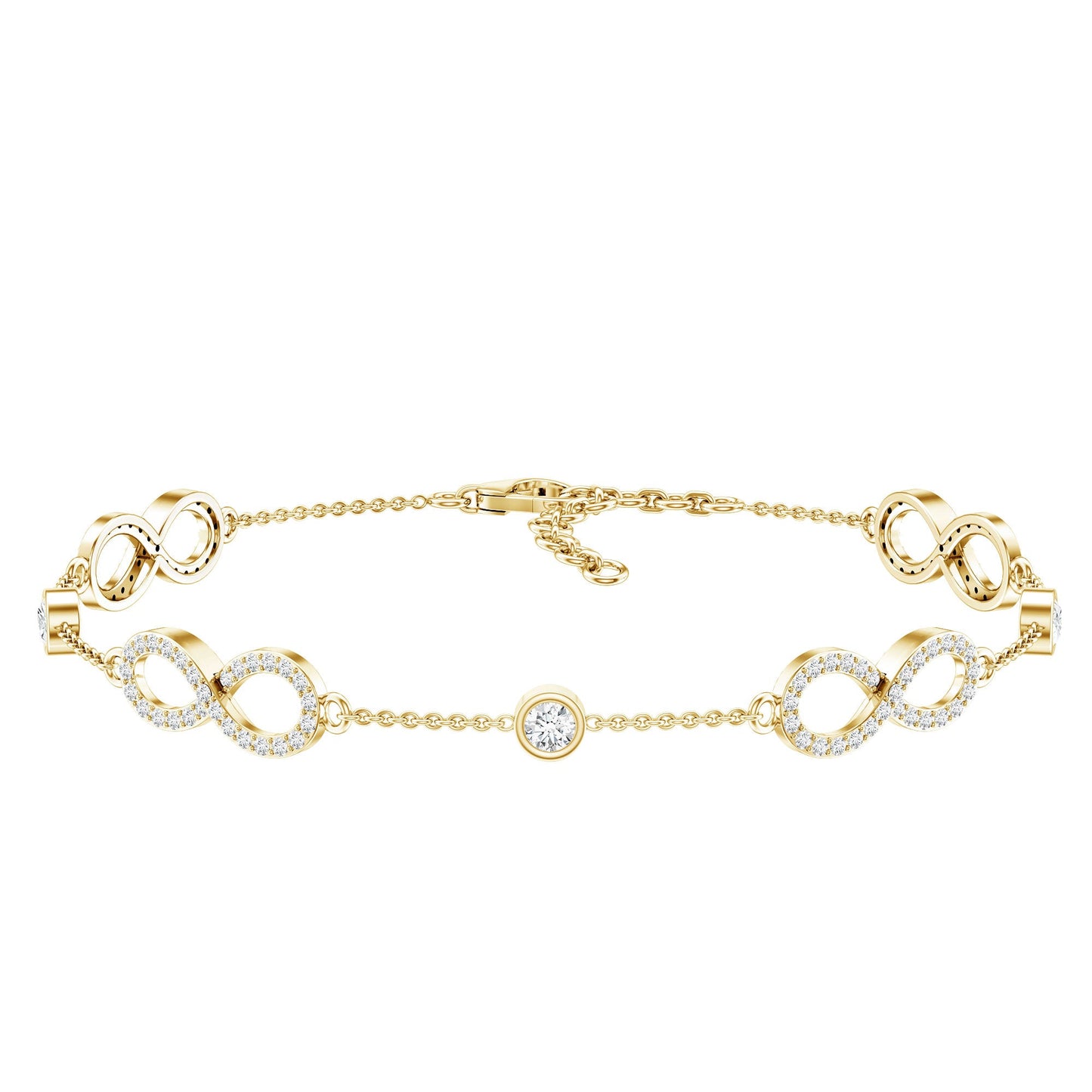 Lab Grown Diamond Infinity Bracelet for Women