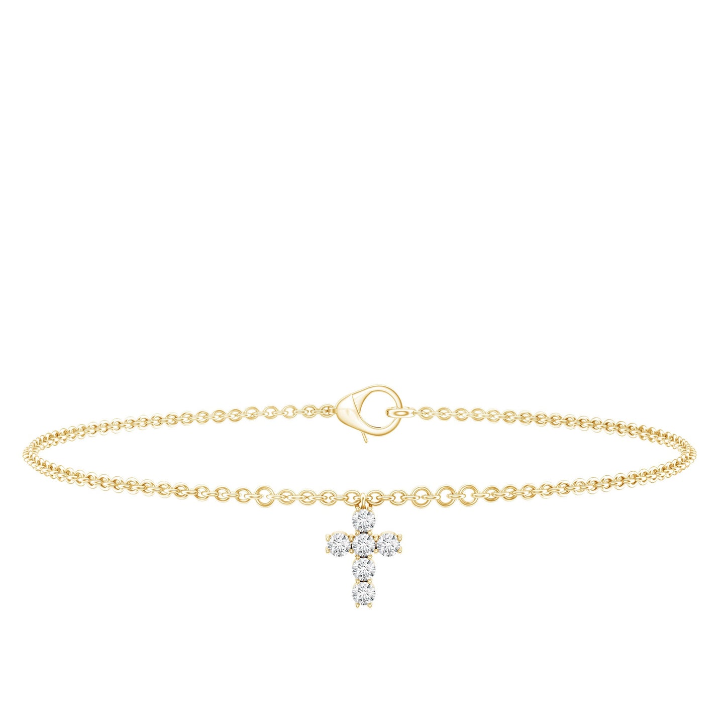 Certified Lab Grown Diamond Cross Bracelet