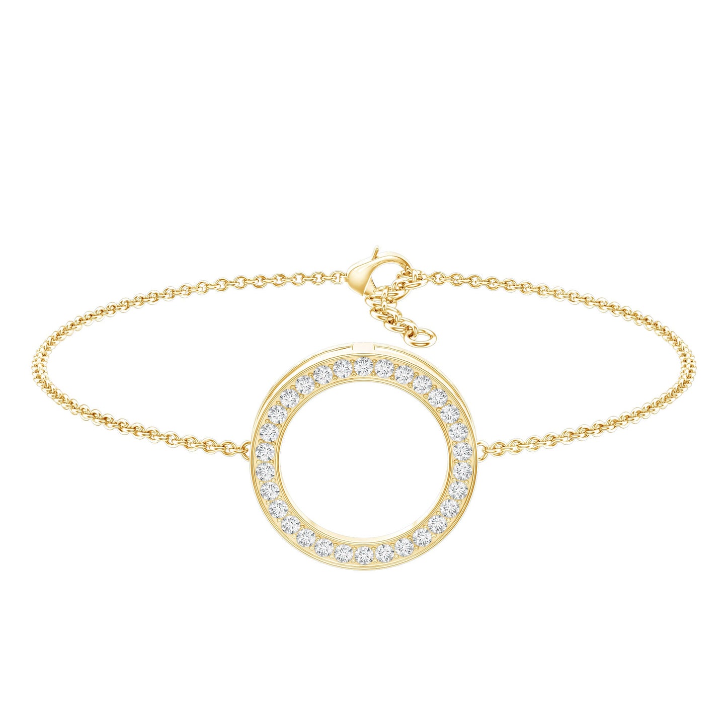 Certified Lab Grown Diamond Circle Bracelet for Women