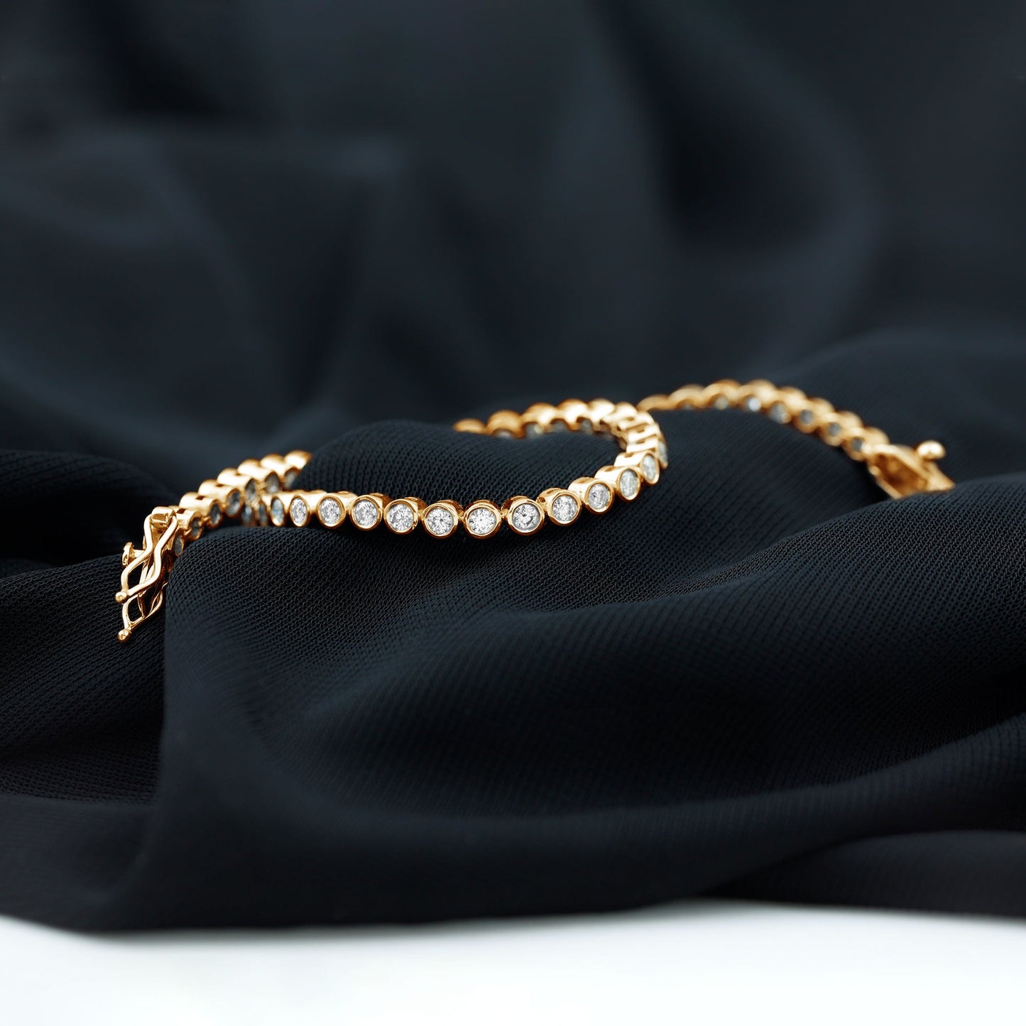Certified Moissanite Wedding Tennis Bracelet For Bride